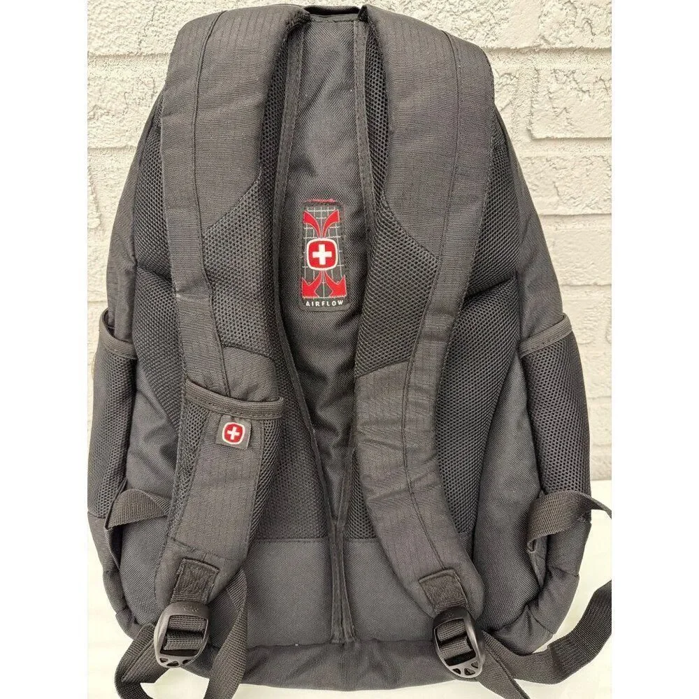 Swiss Gear Wenger- Synergy Black Laptop Backpack with Side Pockets